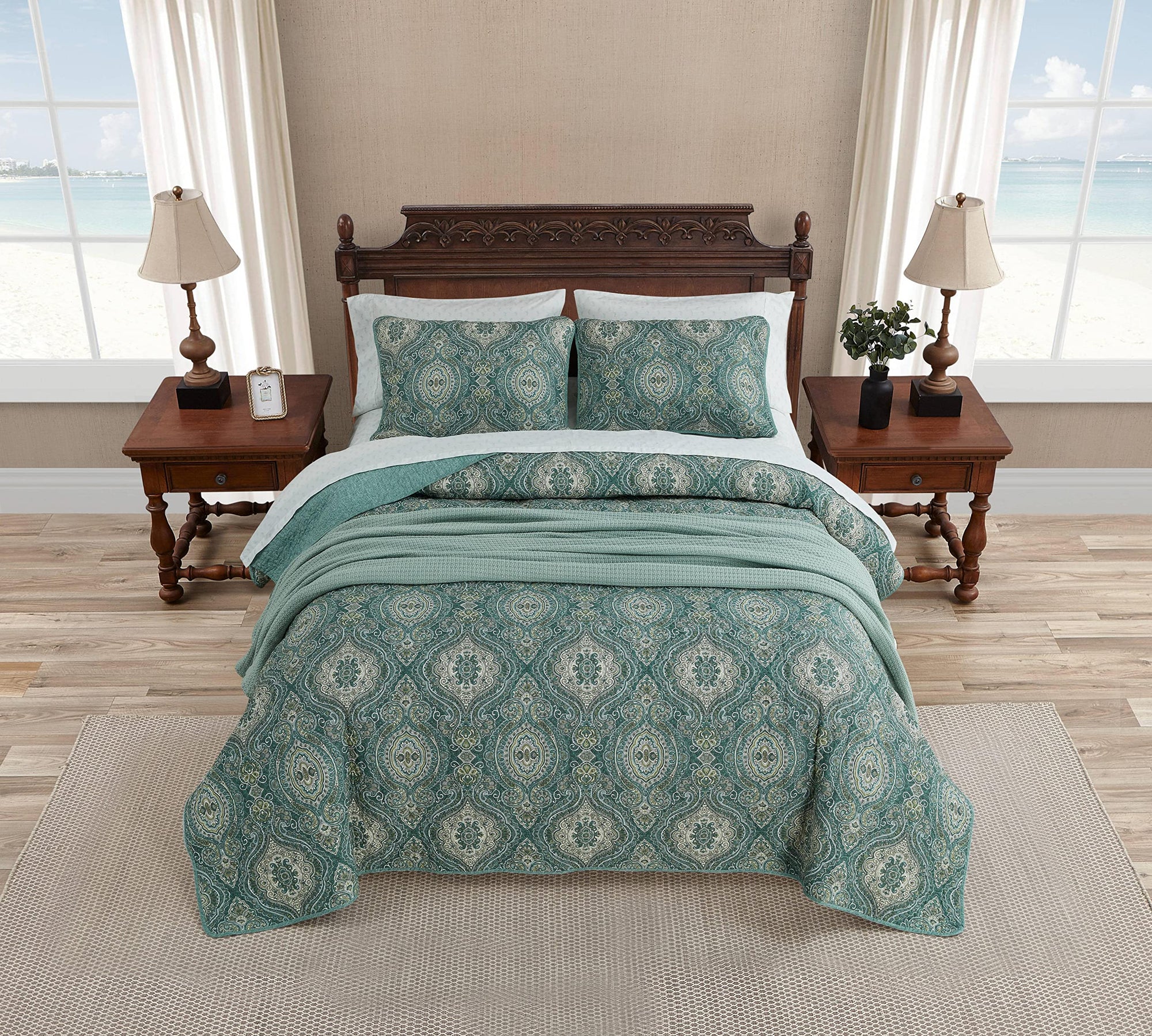 Coastal Reversible Cotton Bedding - From Where - 