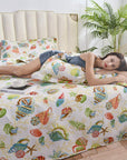Coastal Starfish Queen Quilt Set - From Where Finds - 