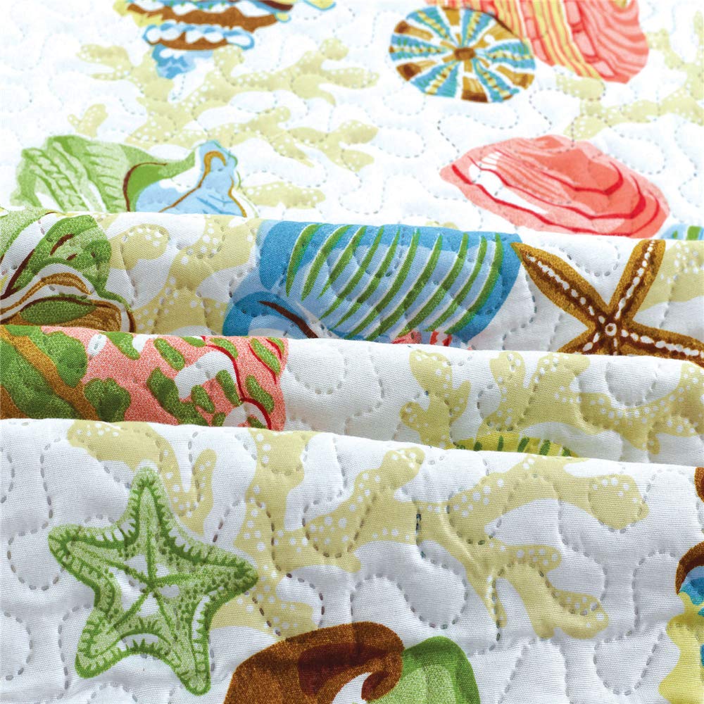 Coastal Starfish Queen Quilt Set - From Where Finds - 