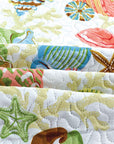 Coastal Starfish Queen Quilt Set - From Where Finds - 
