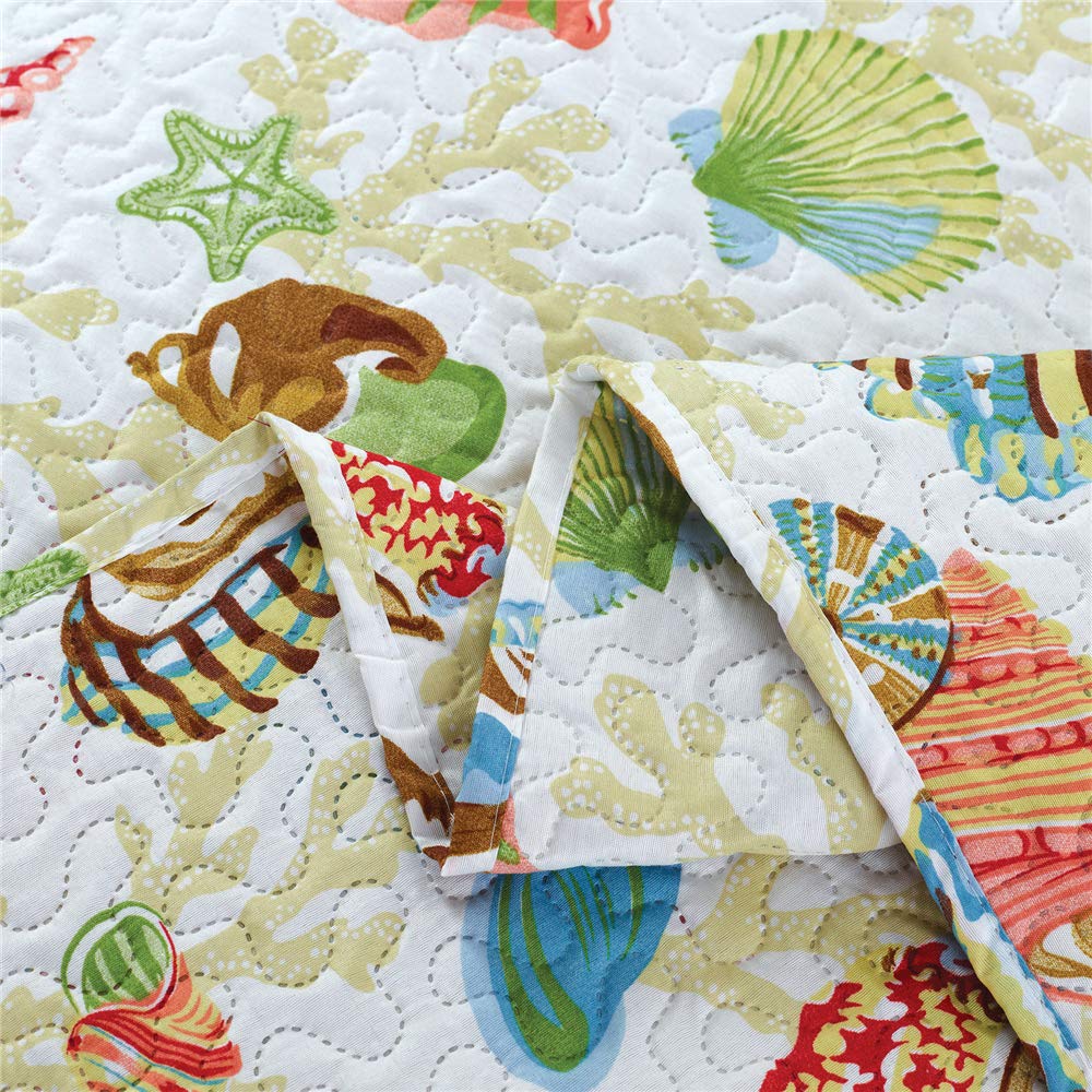 Coastal Starfish Queen Quilt Set - From Where Finds - 