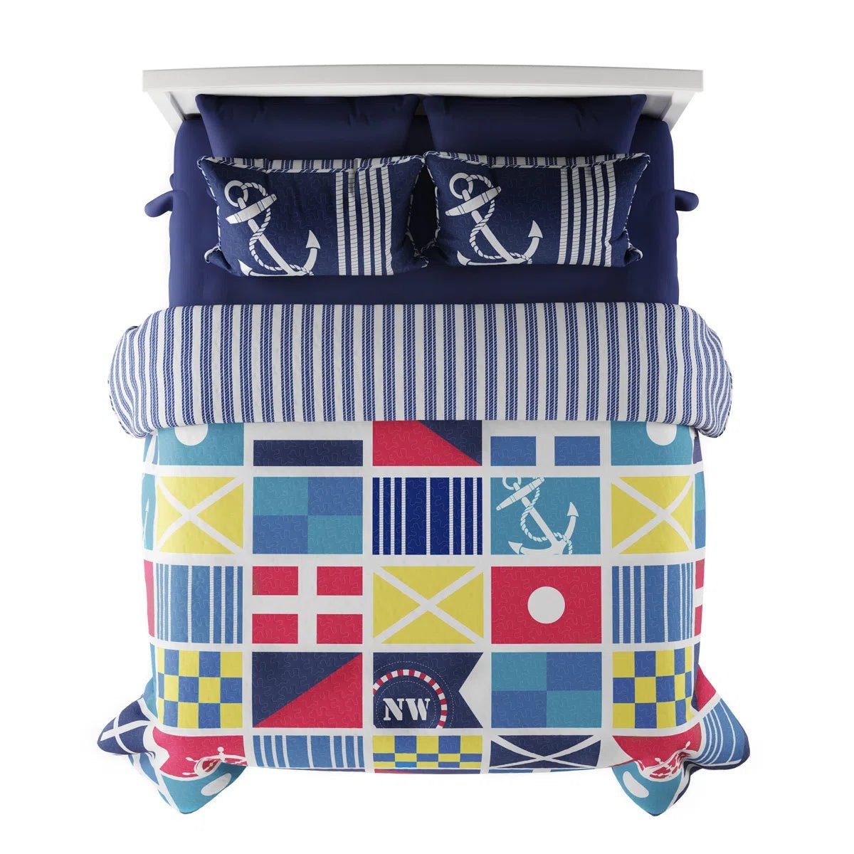 Coastal - Themed Quilt Set - From Where - 