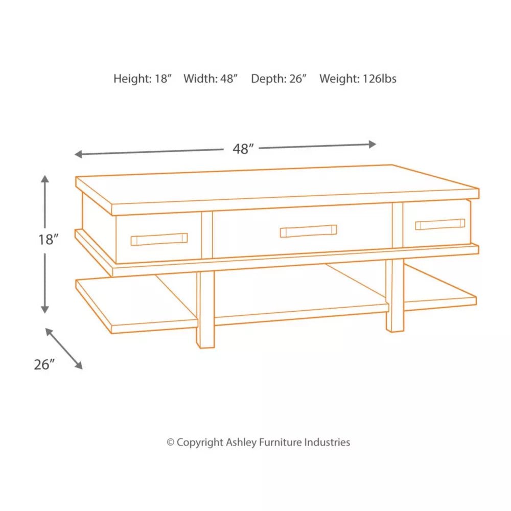 Coffee Table with Lift Top - From Where - 