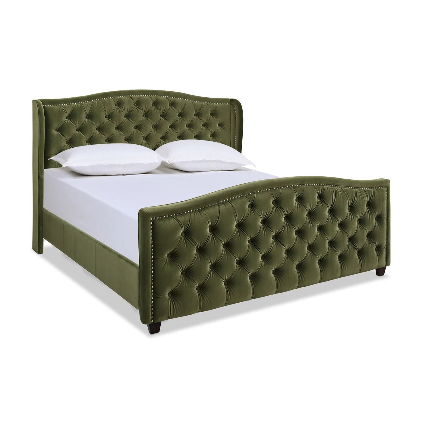 Coleman Upholstered Wingback Bed - From Where - 