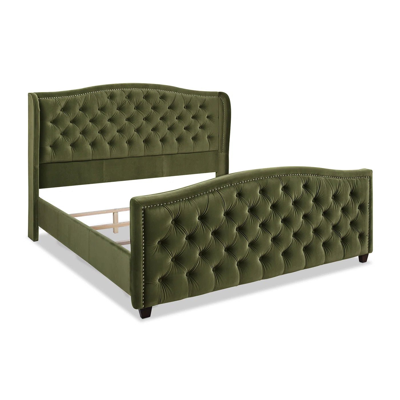 Coleman Upholstered Wingback Bed - From Where - 
