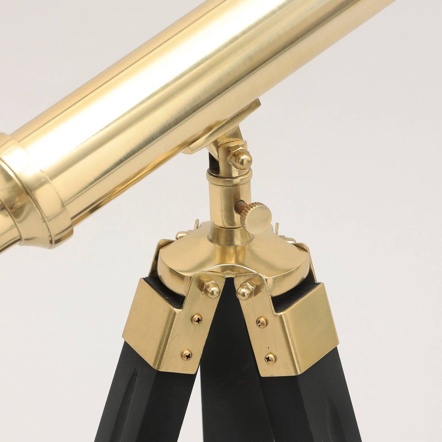 Collapsible Brass Telescope on Tripod Stand - 18" - From Where - 