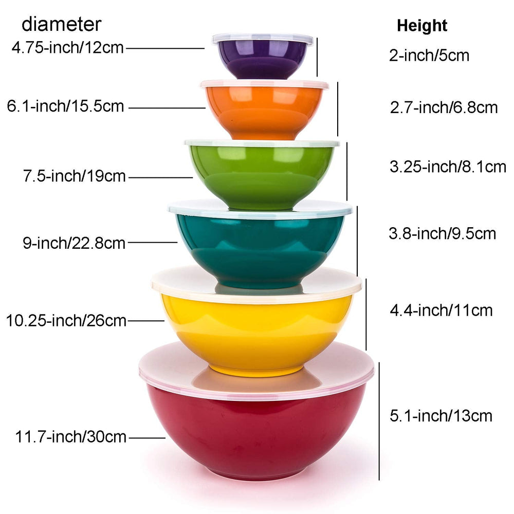 Colorful Mixing Bowls (Set of 6) - From Where - 