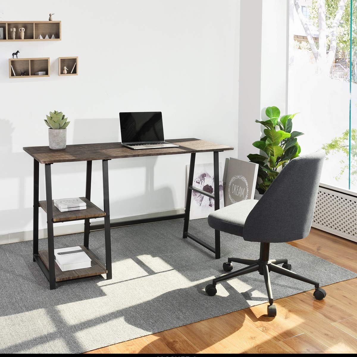 Computer Desk with Shelves - From Where - 