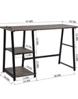 Computer Desk with Shelves - From Where - 