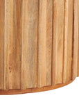 Concaved Accent Table with Ridges - From Where - 