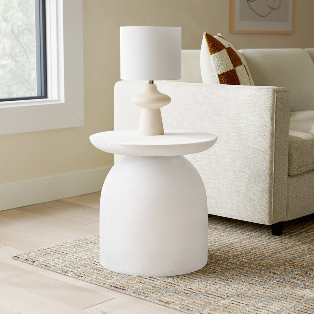 Concrete Pedestal End Table - From Where - 