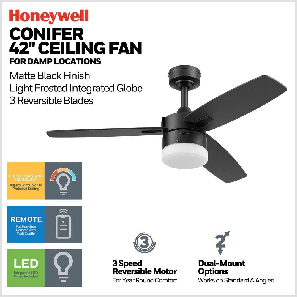 Conifer 42" Outdoor Ceiling Fan - From Where - 