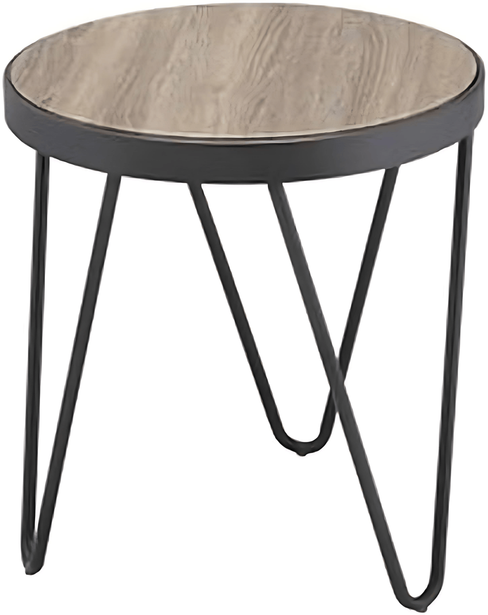 Contemporary Metal End Table - From Where - 