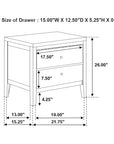 Contemporary Nightstand Table - From Where - 