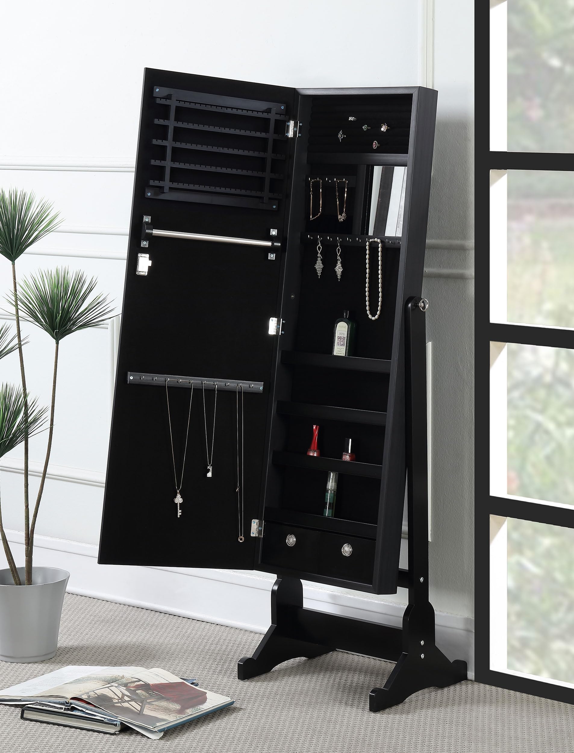 Contemporary Rectangular Cheval Mirror - From Where - 