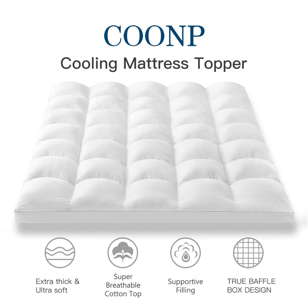 Cooling Plush Mattress Topper - From Where - 