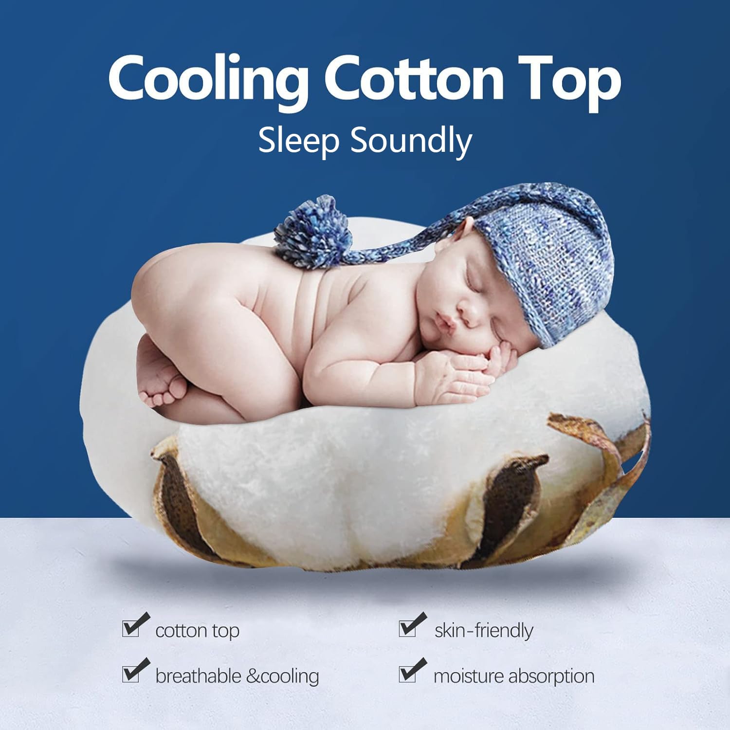 Cooling Plush Mattress Topper - From Where - 