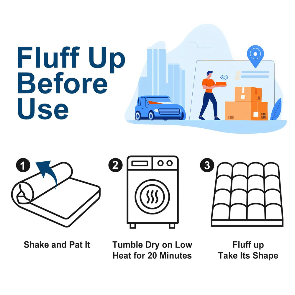 Cooling Plush Mattress Topper - From Where - 