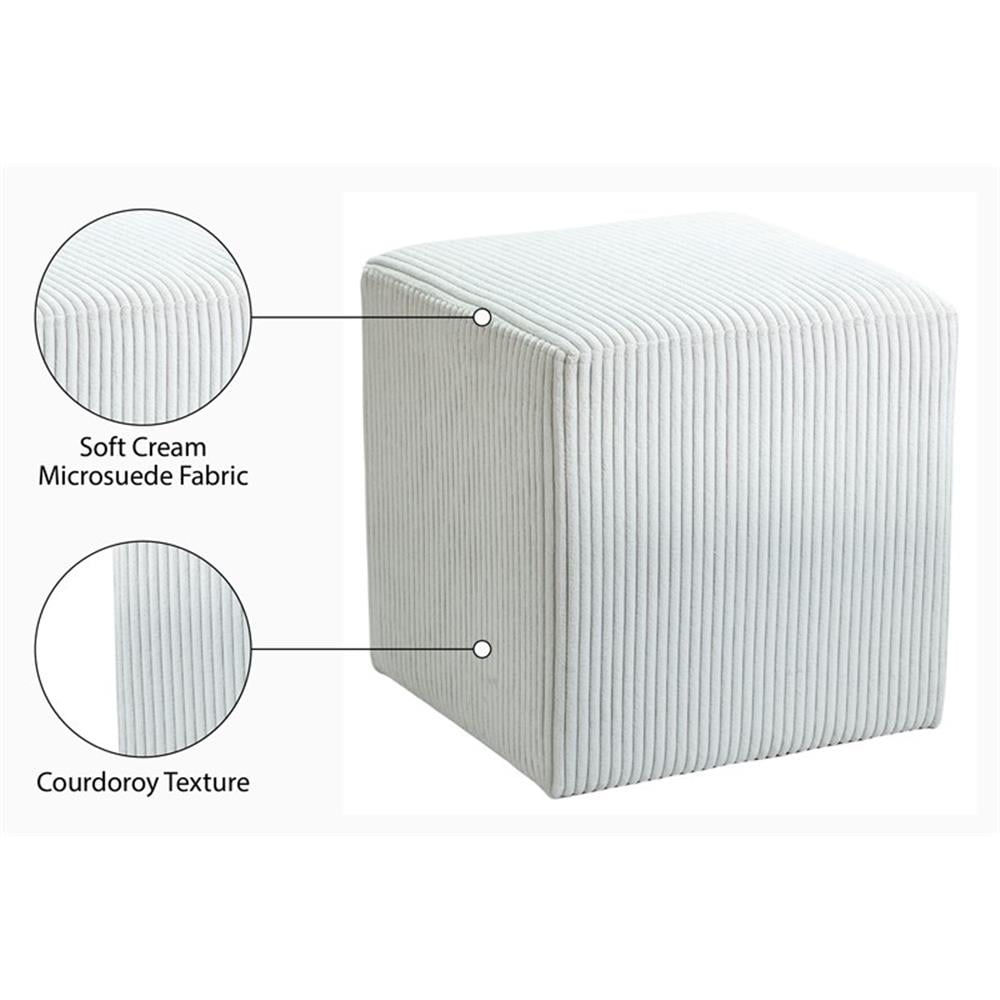 Corduroy Modern Ottoman Stool - From Where - 