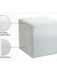 Corduroy Modern Ottoman Stool - From Where - 
