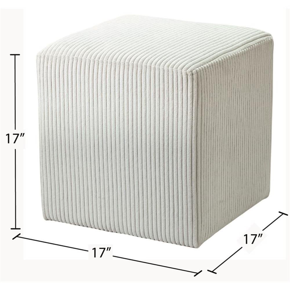 Corduroy Modern Ottoman Stool - From Where - 
