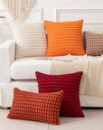 Corduroy Throw Pillow Covers (Set of 2) - From Where - 