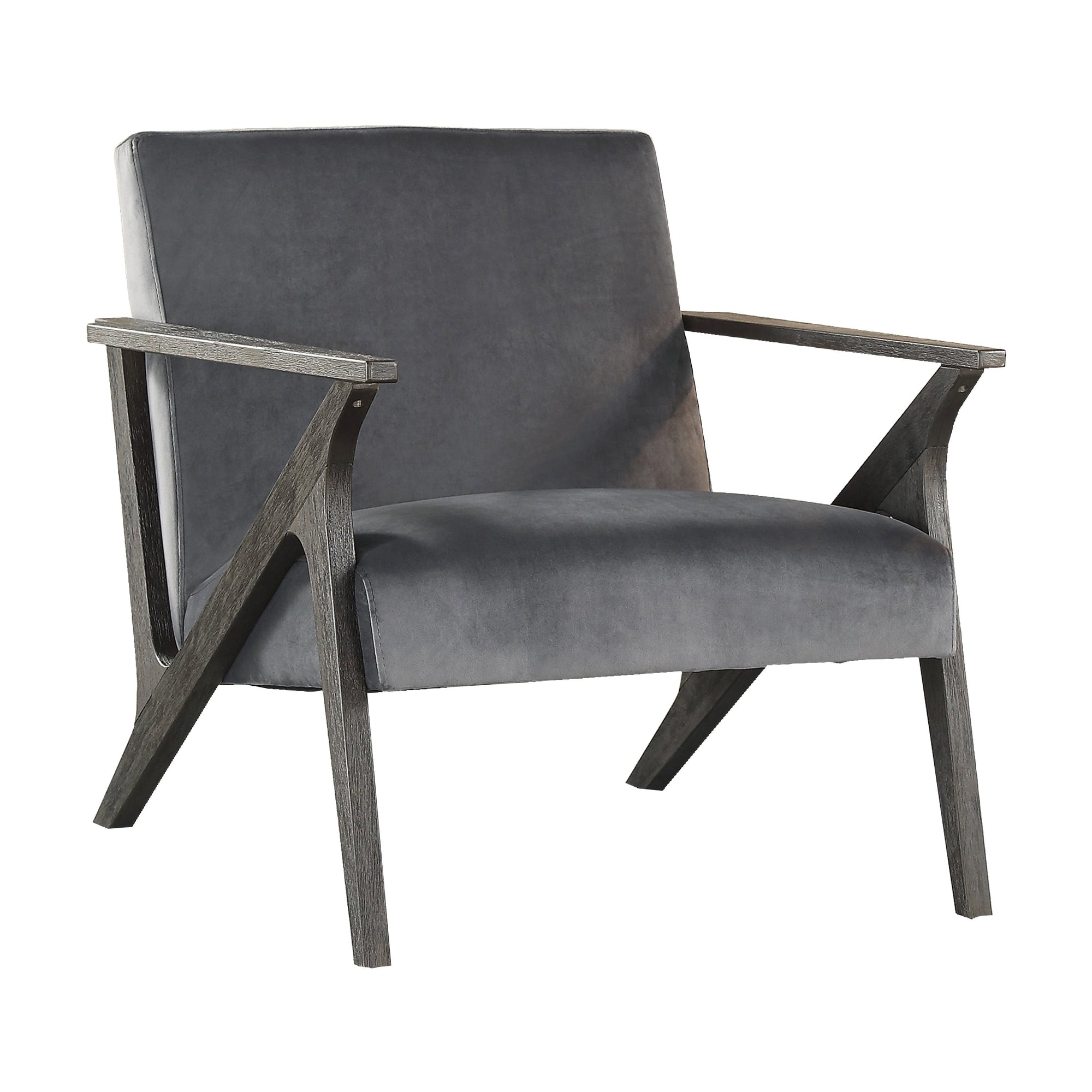 Coriana Gray Accent Chair - From Where - 