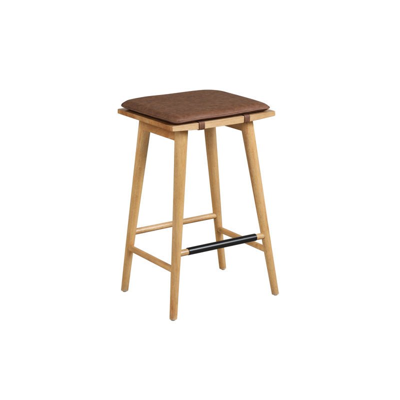 Corrigan Height Wood Barstool - From Where - 