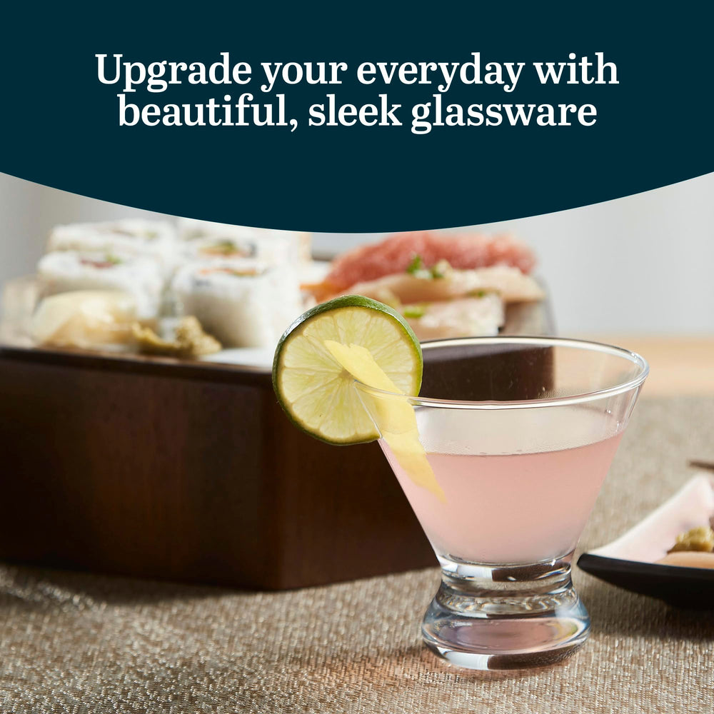 Cosmopolitan Stemless Martini Glasses - From Where - 