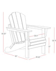 Costaelm Turquoise Adirondack Chair - From Where - 