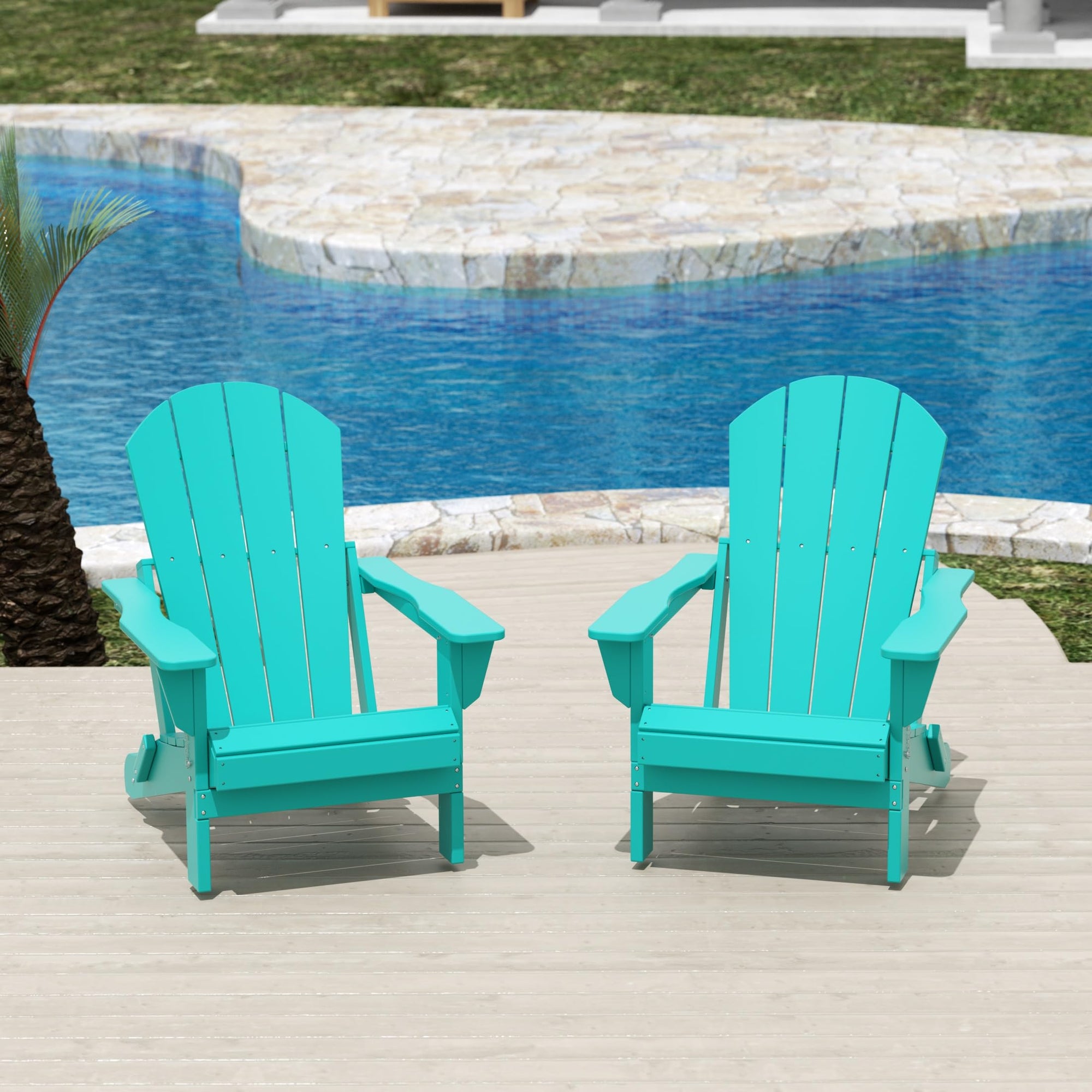 Costaelm Turquoise Adirondack Chair - From Where - 
