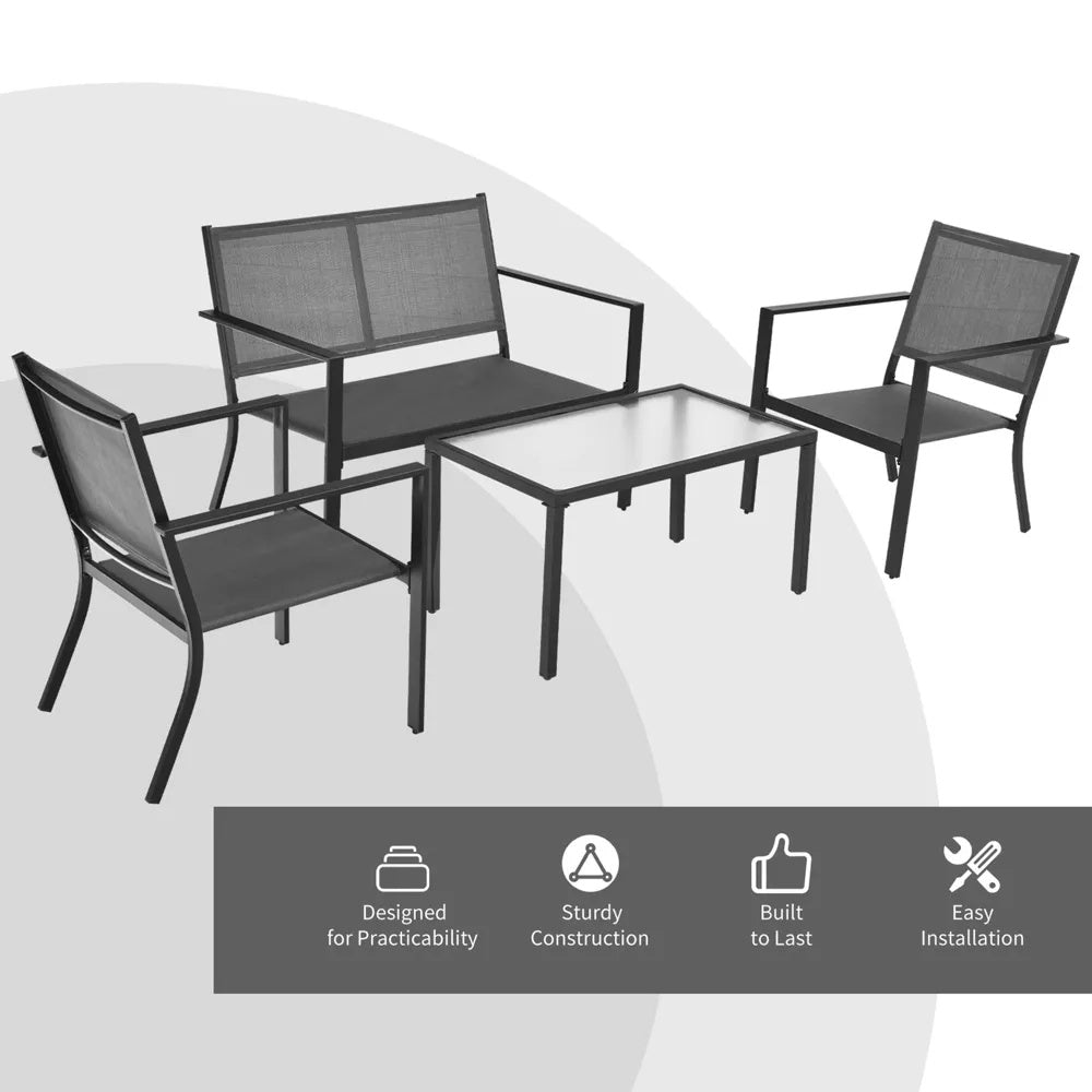 Costway 4 Pcs Patio Furniture Set - From Where - 