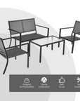 Costway 4 Pcs Patio Furniture Set - From Where - 