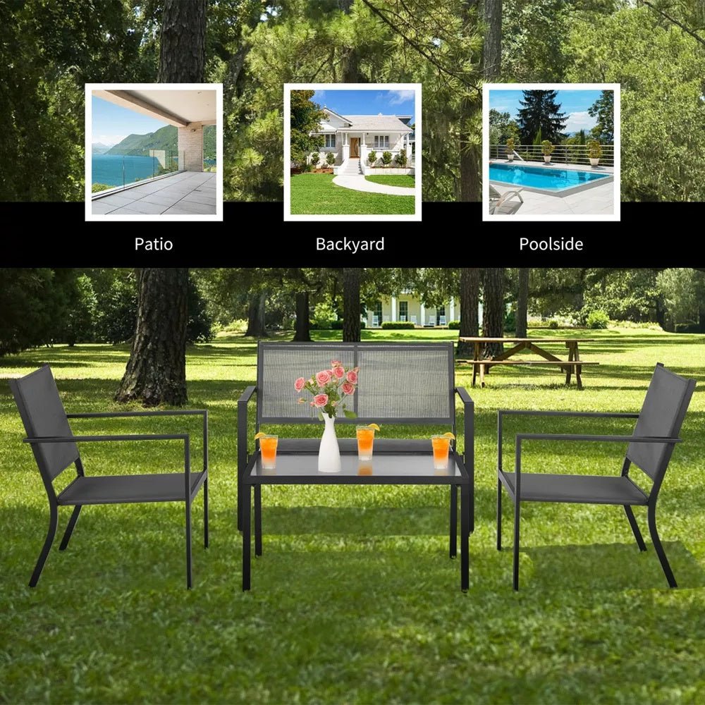 Costway 4 Pcs Patio Furniture Set - From Where - 