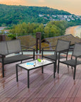 Costway 4 Pcs Patio Furniture Set - From Where - 