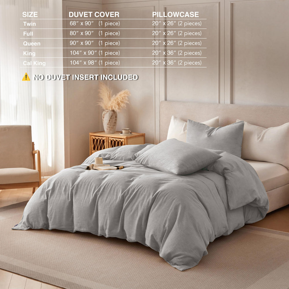 Cotton Blend Duvet Cover (Set of 3) - From Where - 