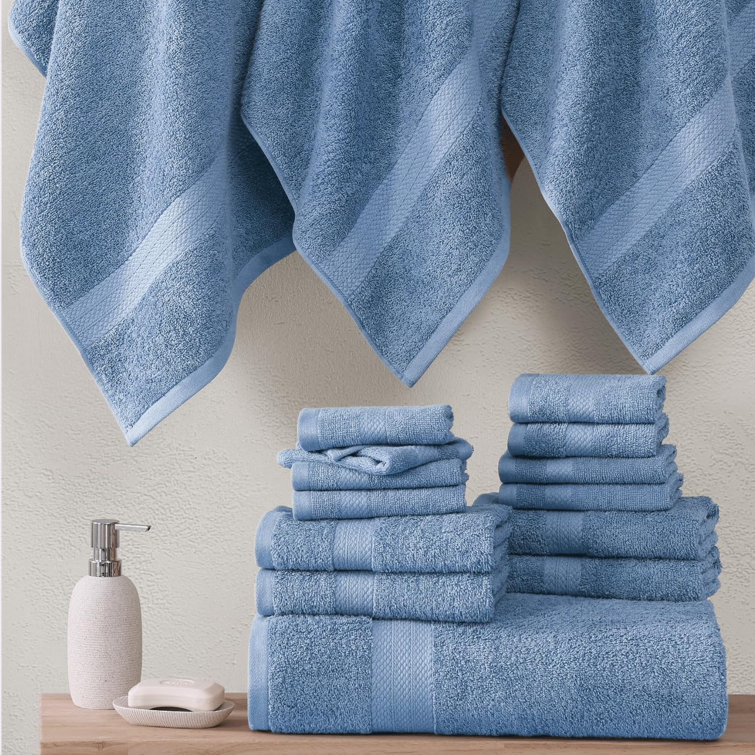 Cotton Premium Bathroom Towels Set - From Where Finds - 