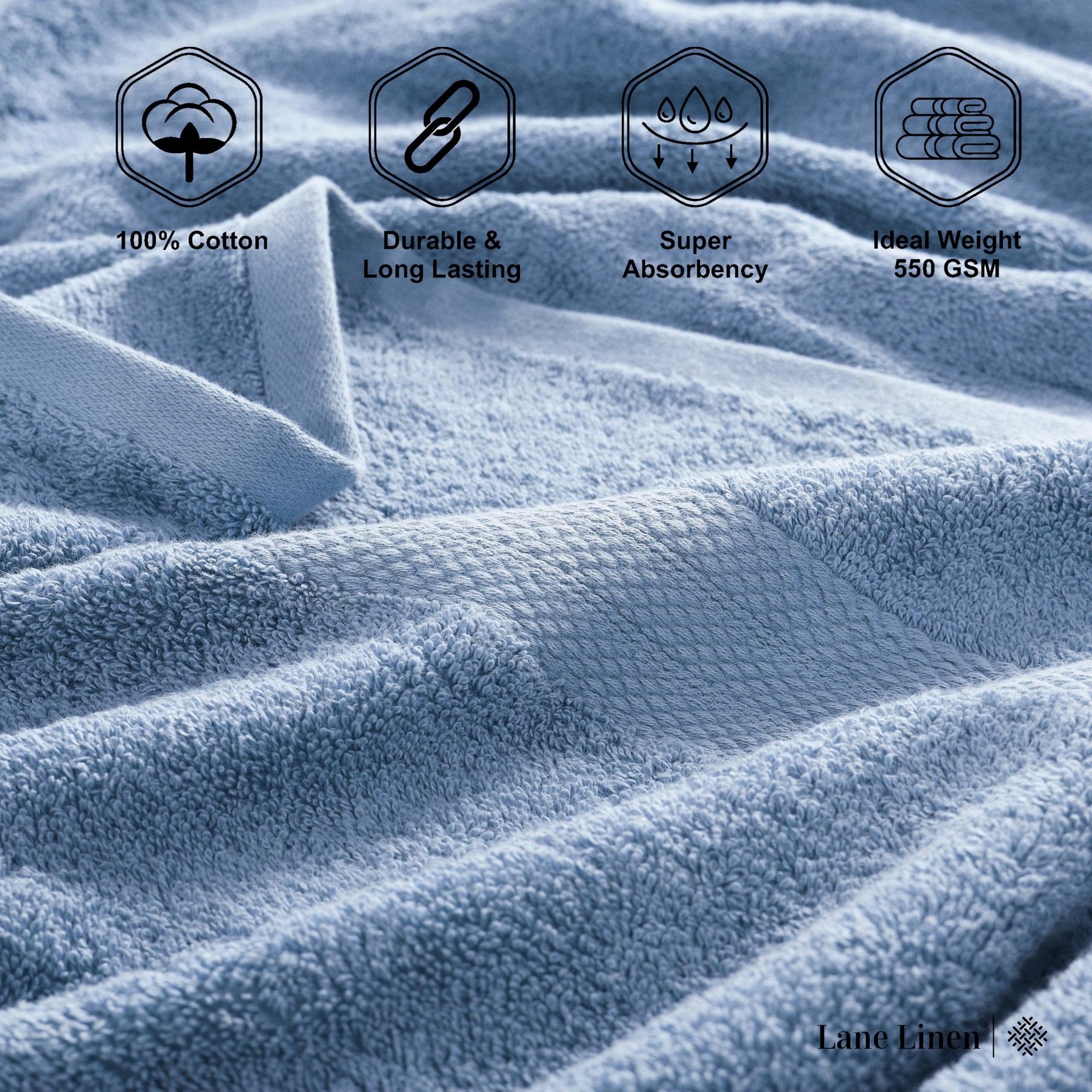 Cotton Premium Bathroom Towels Set - From Where Finds - 