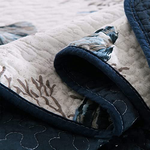 Cotton Quilted 3 - Piece Bedspread Set - From Where - 
