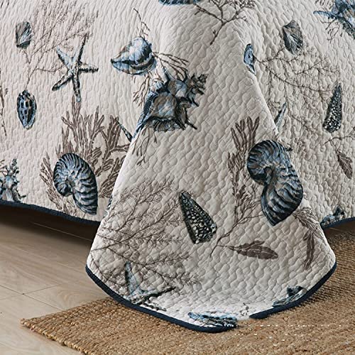 Cotton Quilted 3 - Piece Bedspread Set - From Where - 