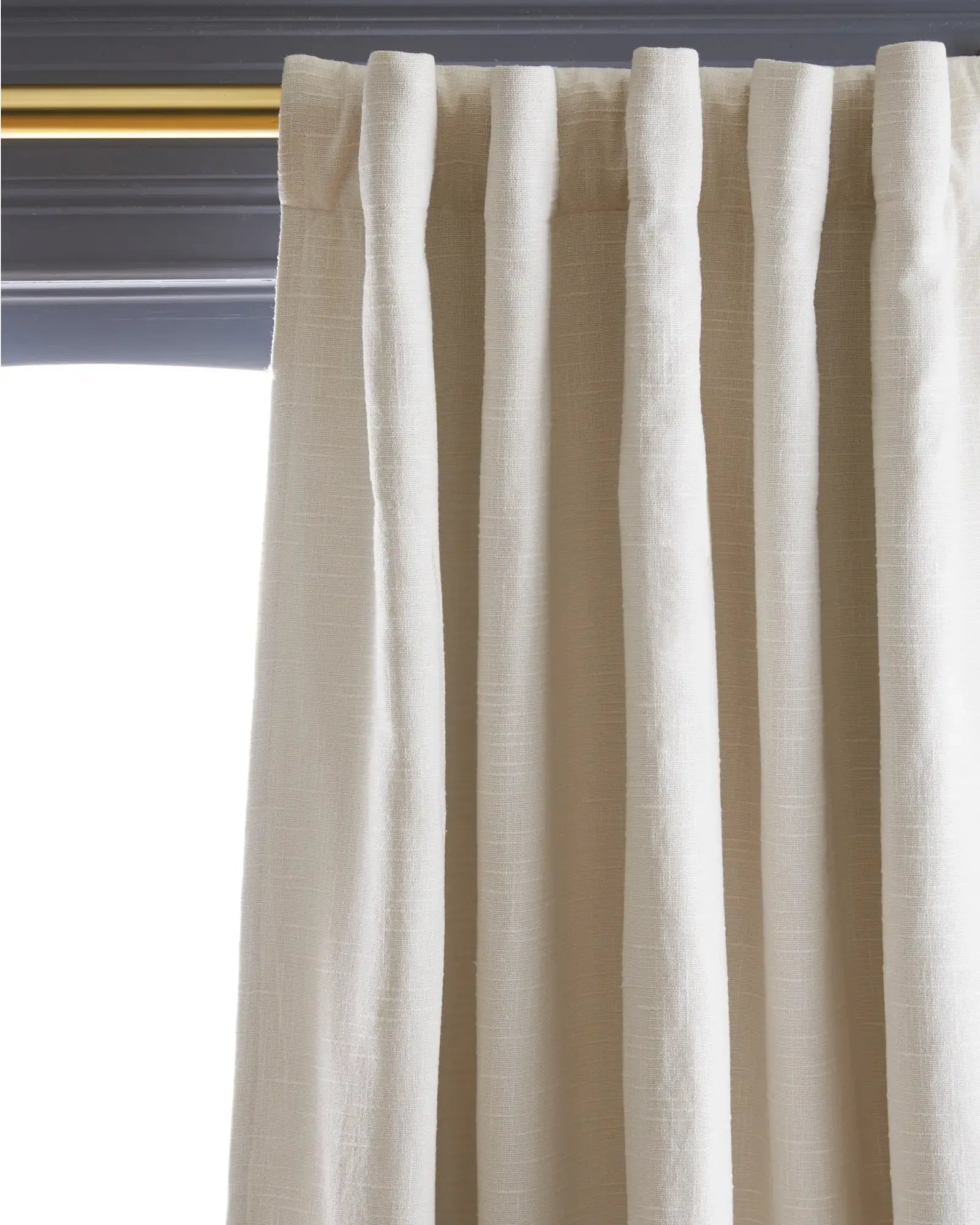 Cotton Slub Room Darkening Curtain - From Where Finds - 