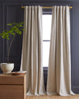 Cotton Slub Room Darkening Curtain - From Where Finds -