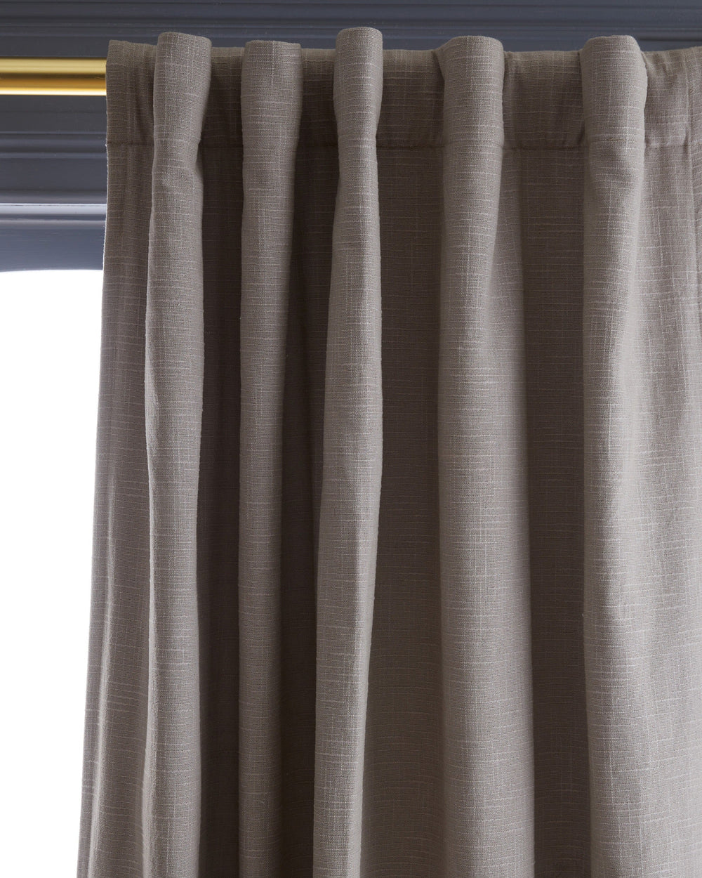 Cotton Slub Room Darkening Curtain - From Where Finds -