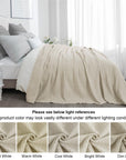 Cotton Waffle Weave Blanket King - From Where - 