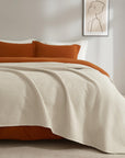Cotton Waffle Weave Blanket King - From Where - 