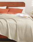 Cotton Waffle Weave Blanket King - From Where - 