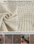 Cotton Waffle Weave Blanket King - From Where - 