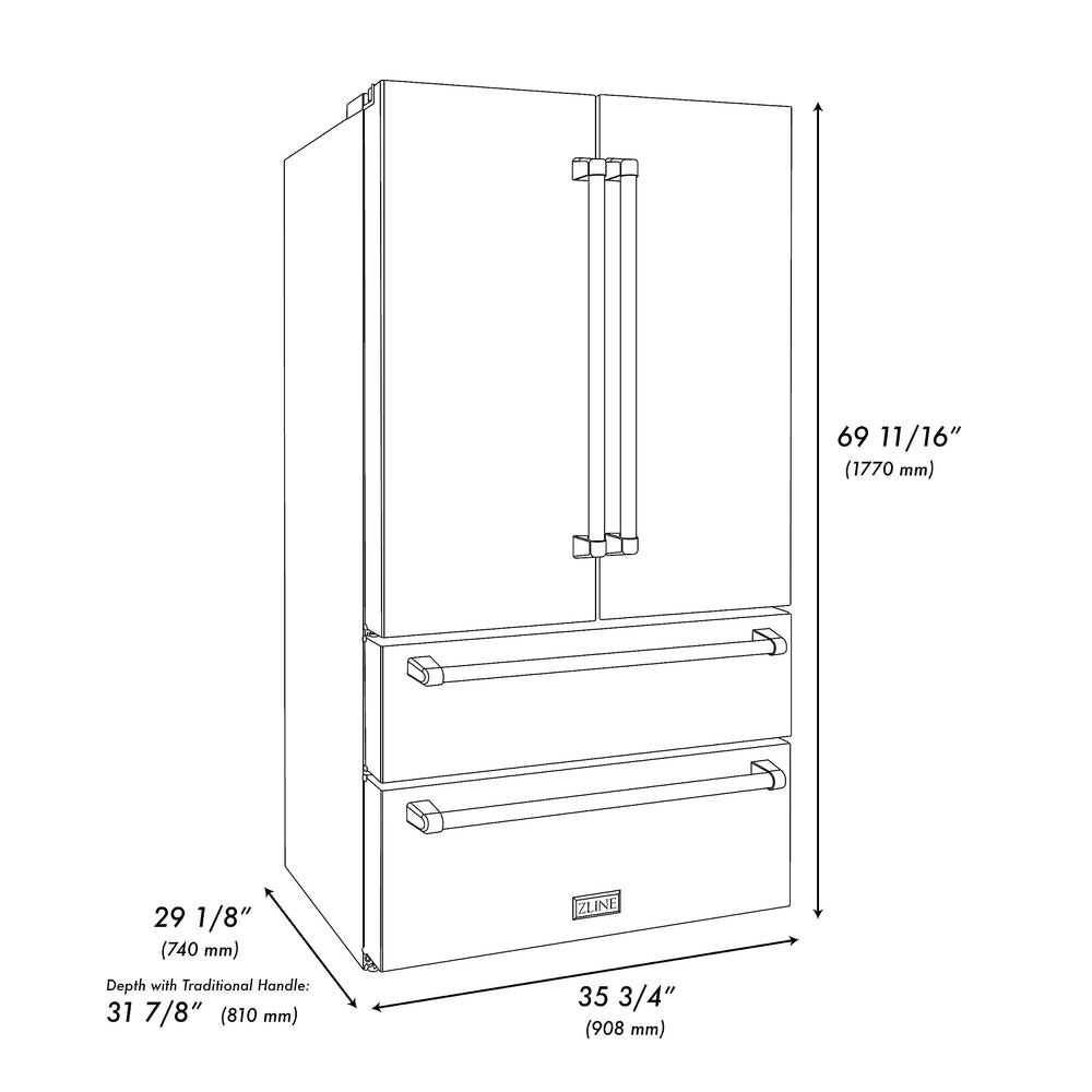 Counter - Depth French Door Refrigerator with Ice Maker - From Where - 