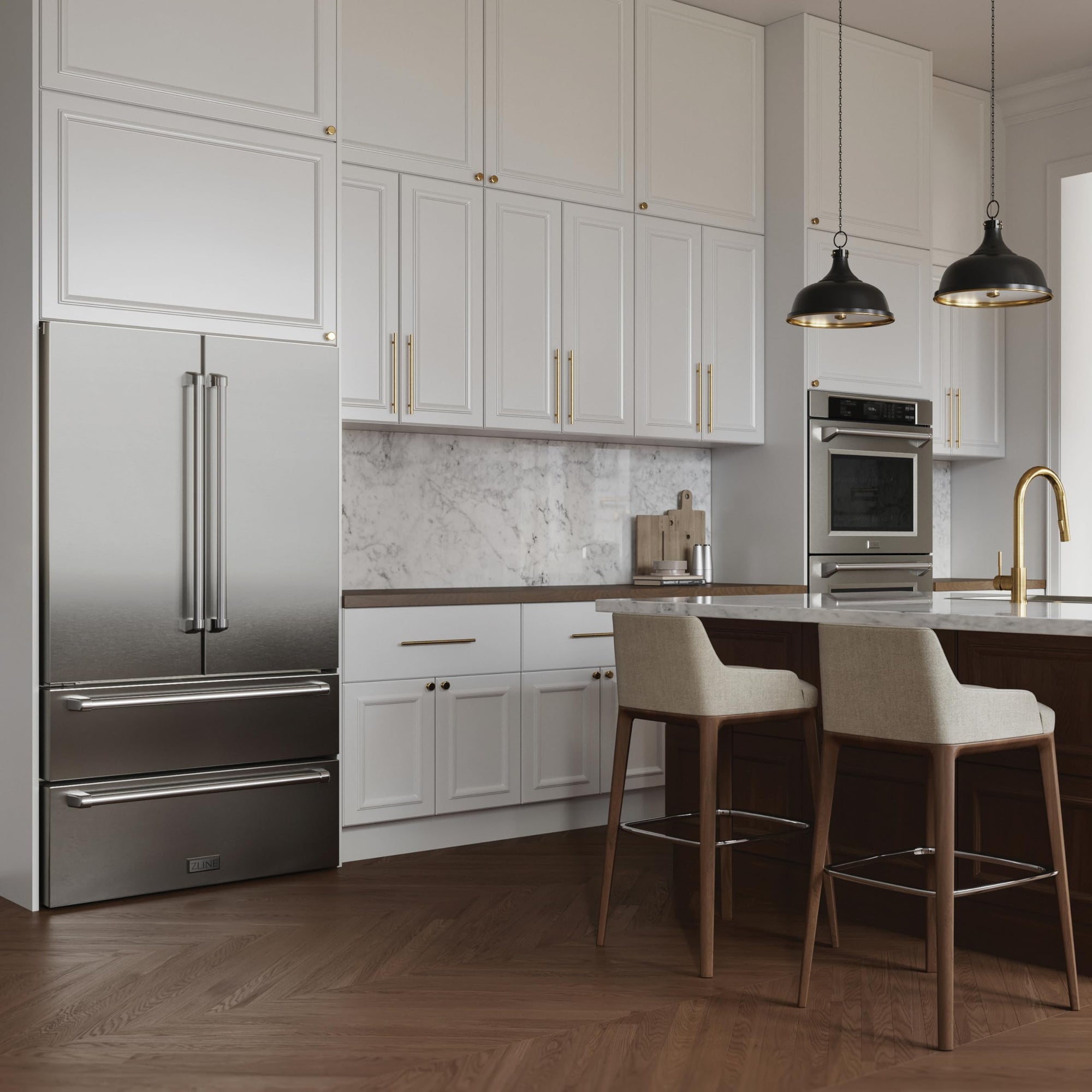 Counter - Depth French Door Refrigerator with Ice Maker - From Where - 