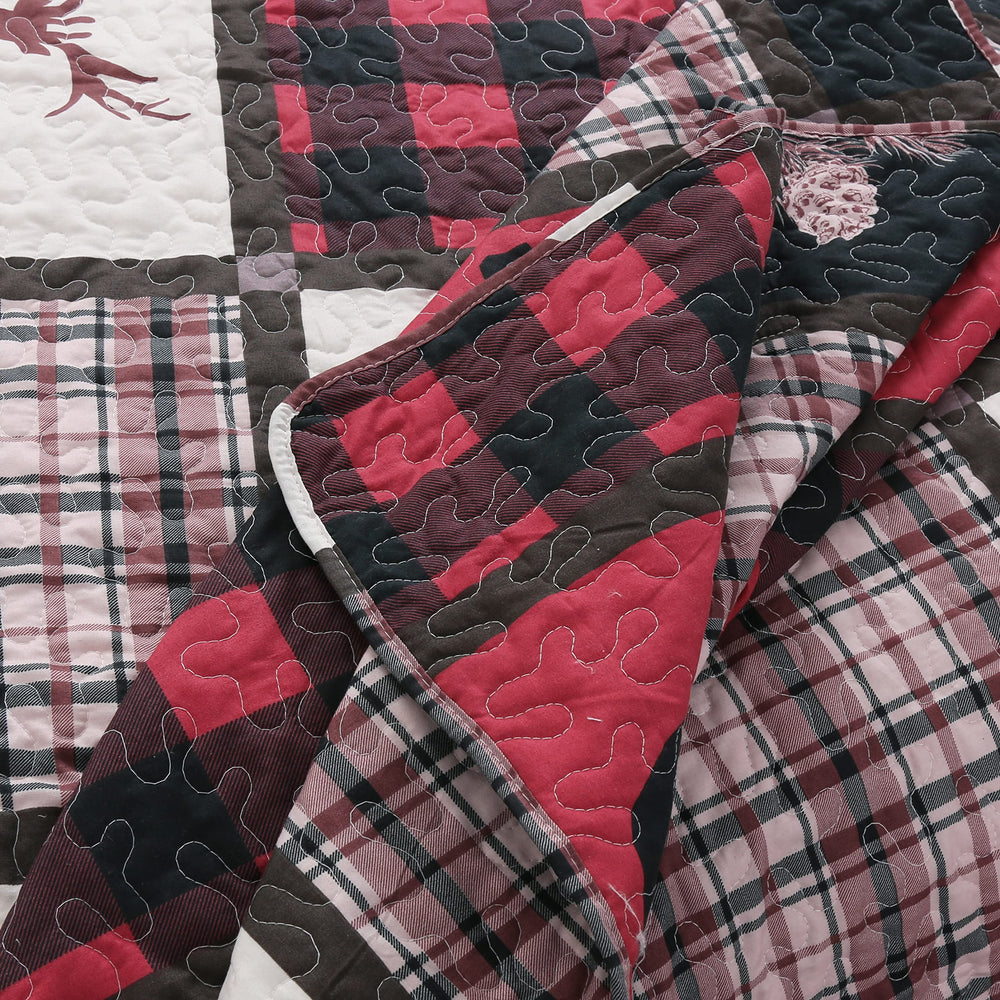 Coverlet Bedspread with 2 Quilted Shams - From Where - 